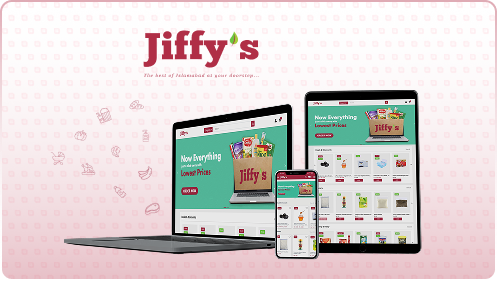 Jiffy's Grocery App Interface